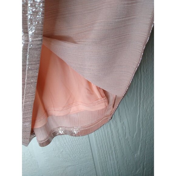 Allegra K Women's Sz S Pink Metallic Sleeveless Mini Sheath Dress Party  NWT - Picture 6 of 7